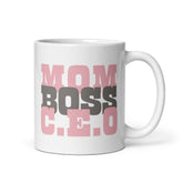 Mom Boss C.E.O Graphic Coffee Mug Cup - Perfect Gift, Mugs, $ 17.50, A Moment Of Now™